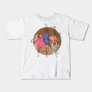 Three Beautiful Ballerinas  |  Passion Kids T-Shirt